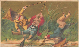 Delcampe - CHROMO #CL40280 CHOCOLAT GUERIN BOUTRON JEUNES GARCONS PECHEURS PECHE - Guérin-Boutron