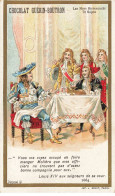 Delcampe - CHROMO #CL40300 CHOCOLAT GUERIN BOUTRON LES MOTS HISTORIQUES LOUIS XIV MOLIERE MINOT PARIS - Guérin-Boutron