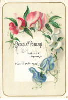 Delcampe - CHROMO #CL40337 CHOCOLAT POULAIN GUIRLANDE FLEURS - Poulain