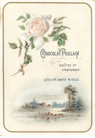 Delcampe - CHROMO #CL40334 CHOCOLAT POULAIN BRANCHE ROSIER FLEUR PAYSAGE ETANG - Poulain