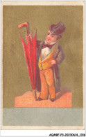 Delcampe - AQ#BFP3-CHROMOS-0655 - DOUAI - J. LEGER -Spécialité De Deuil - Un Bonhomme Avec Son  PARAPLUIE GEANT - Autres & Non Classés