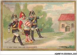Delcampe - AQ#BFP3-CHROMOS-0664 - VALENCE-SUR-RHONE - Pâtes Alimentaires Blanc Et Fims - Il Est Pris Par Les Gendarmes - Autres & Non Classés