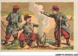 Delcampe - AQ#BFP3-CHROMOS-0662 - VALENCE-SUR-RHONE - Pâtes Alimentaires Blanc Et Fims - La Sentinelle Signale Un Mouvement - Autres & Non Classés