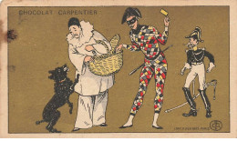 Delcampe - CHROMO #MK41345 CHOCOLAT CARPENTIER PIERROT ET ARLEQUIN AVEC UN PANIER UN CHIEN - Autres & Non Classés