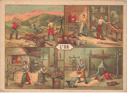 Delcampe - CHROMO #MK40691 METIERS DE L OR REMPAILLEUR - Autres & Non Classés