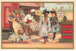 Delcampe - CHROMO #MK40687 LABBEY ET CIE MANUFACTURIERS TISSUS DE SOIE DEUX FEMMES AUX INDES - Autres & Non Classés