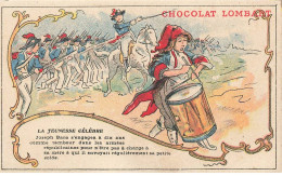 Delcampe - CHROMOS AO#AL000232 CHOCOLAT LOMBART  PARIS JOSEPH BARA A 10 ANS A L ARME - Lombart