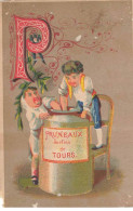 Delcampe - CHROMO #CL30945 PRUNEAUX SURFINS DE TOURS LETTRE P ALPHABET - Autres & Non Classés