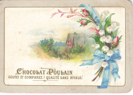 Delcampe - CHROMOS AO#AL000270 CHOCOLAT POULAIN CHEMIN ET FERME AVEC DES FLEURS - Poulain