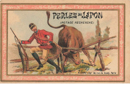 Delcampe - CHROMO PERLES DU JAPON #25766 POTAGE CHASSE CHASSEUR HUNT TAUREAU BULL CHAPU PARIS - Autres & Non Classés