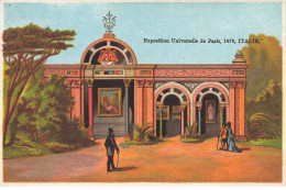 Delcampe - CHROMO #MK41059 ITALIE PAVILLON ITALIEN EXPOSITION 1878 - Autres & Non Classés