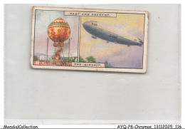 Delcampe - AYQP8-0920-CHROMOS - PAST AND PRESENT - THE AIRSHIP - Autres & Non Classés