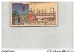 Delcampe - AYQP8-0915-CHROMOS - PAST AND PRESENT - THE RAILWAY SIGNAL - Autres & Non Classés