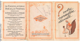 Delcampe - AYQP7-0861-CHROMOS - LA CHOCOLATERIE AMIEUX-FRERES - AMIEUX NANTES TRIPLE VOLETS STALL - Autres & Non Classés