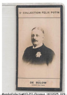 Delcampe - AYQP11-1292-CHROMOS - 2e Collection Félix Potin - DE BULOW - Homme Politique - Autres & Non Classés