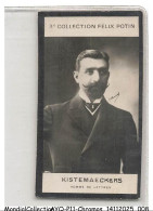 Delcampe - AYQP11-1274-CHROMOS - 3é Collection Félix Potin - KISTEMAECKERS - Homme De Lettres - Autres & Non Classés