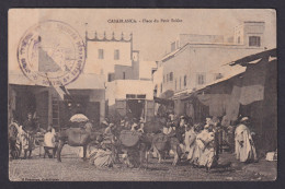 Delcampe - Vintage Postcard 1910s Petit Sokko Market Square Casablanca Morocco - Casablanca