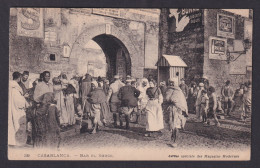 Delcampe - Vintage Postcard 1910s Bab El Souk Market Gate Casablanca Morocco - Casablanca