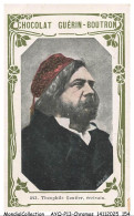Delcampe - AYQP14-1727-CHROMOS - Chocolat Guérin-Boutron - THEOPHILE GAUTIER ECRIVAIN - Guérin-Boutron