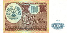 Delcampe - #2419 - Tadjikistan 100 Rubles 1994 - Tadjikistan