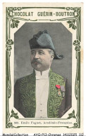Delcampe - AYQP14-1706-CHROMOS - Chocolat Guérin-Boutron - EMILE FAGUET ACADEMIE-FRANCAISE - Guérin-Boutron