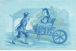 Delcampe - MIKIH-CHROMO- 0007 CHINE TRANSPORT CHINOIS - Autres & Non Classés