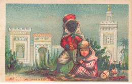 Delcampe - MIKIH-CHROMO- 0053 AFRIQUE COSTUMES ET HABITATION ARMAND HABANA HAVANE FABRIQUE DE TABAC - Autres & Non Classés