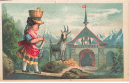 Delcampe - MIKIH-CHROMO- 0051 SUISSE COSTUMES ET HABITATION ARMAND HABANA HAVANE FABRIQUE DE TABAC - Autres & Non Classés