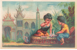 Delcampe - MIKIH-CHROMO- 0049 SIAM THAILANDE COSTUMES ET HABITATION ARMAND HABANA HAVANE FABRIQUE DE TABAC - Autres & Non Classés
