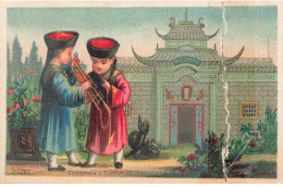 Delcampe - MIKIH-CHROMO- 0048 CHINE COSTUMES ET HABITATION ARMAND HABANA HAVANE FABRIQUE DE TABAC ETAT - Autres & Non Classés