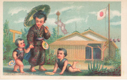 Delcampe - MIKIH-CHROMO- 0052 JAPON COSTUMES ET HABITATION ARMAND HABANA HAVANE FABRIQUE DE TABAC - Autres & Non Classés