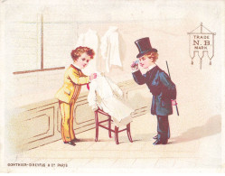 Delcampe - MIKIH-CHROMO- 0037 TRADE N.B. MARK CHEZ LE MARCHAND DE CHEMISES GONTHIER DREYFUS - Autres & Non Classés