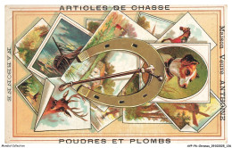 Delcampe - AYPP6-0413-CHROMOS - Articles De Chasse - Poudre Et Plombs - Autres & Non Classés