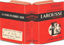 Delcampe - MIKIDP11-044- CHROMO PUBLICITE PETIT LAROUSSE ILLUSTRE CALENDRIER PUBLICITAIRE 1959 - Autres & Non Classés