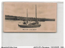 Delcampe - AYQP2-0163-CHROMOS - Ships And Shipping - Motor Life Boat - Autres & Non Classés