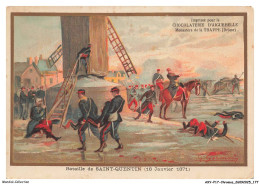 Delcampe - AXYP17-1341-CHROMOS - Chocolat De Notre-dame D'aiguebelle - Monastère De Trappe - Bataille De Saint-quentin - Aiguebelle