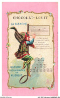Delcampe - AXYP17-1298-CHROMOS - Chocolat Louit - La Blanche - Notions Préliminaires De Musiques - Louit