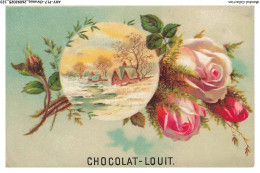 Delcampe - AXYP17-1314-CHROMOS - Chocolat Louit - Rose - Maison - Louit