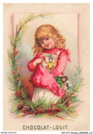 Delcampe - AXYP17-1318-CHROMOS - Chocolat Louit - Une Fille - Louit