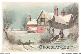 Delcampe - AXYP17-1292-CHROMOS - Chocolat Louit - Paysage - Maison - Neige - Louit