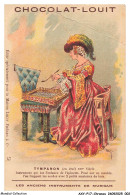 Delcampe - AXYP17-1253-CHROMOS - Chocolat Louit - Tympanon - Les Anciens Instruments De Misique - Louit