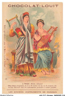 Delcampe - AXYP17-1259-CHROMOS - Chocolat Louit - Lyres - Les Anciens Instruments De Misique - Louit
