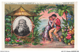 Delcampe - AXYP17-1275-CHROMOS - Chocolat Louit - Expos De Bordeaux - Diplome D'honneur - Paul & Virginie - Louit