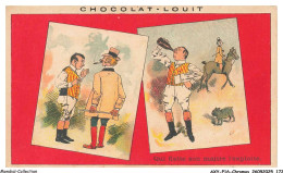 Delcampe - AXYP16-1239-CHROMOS - Chocolat Louit - Qui Flatte Son Maitre L'exploite - Louit