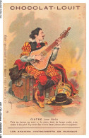 Delcampe - AXYP16-1245-CHROMOS - Chocolat Louit - Cistre - Les Anciens Instruments De Misique - Louit