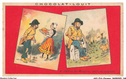 Delcampe - AXYP16-1237-CHROMOS - Chocolat Louit - A Defaut De Chapon Pain Et Oignon - Louit