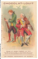 Delcampe - AXYP16-1249-CHROMOS - Chocolat Louit - Violon Et Violon D'amour - Les Anciens Instruments De Misique - Louit