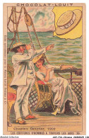 Delcampe - AXYP16-1221-CHROMOS - Chocolat Louit - Chapeau Canotier - 1903 - Les Coiffures D'hommes A Travers Les Ages 30 - Louit