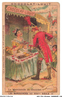 Delcampe - AXYP16-1220-CHROMOS - Chocolat Louit - La Marchaned De Chocolat - Les Marchandes Au XVIIIeme Siècle 11 - Louit
