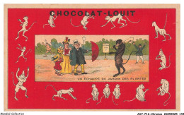 Delcampe - AXYP16-1225-CHROMOS - Chocolat Louit - Un Echappé Du Japon Des Plantes - Louit
